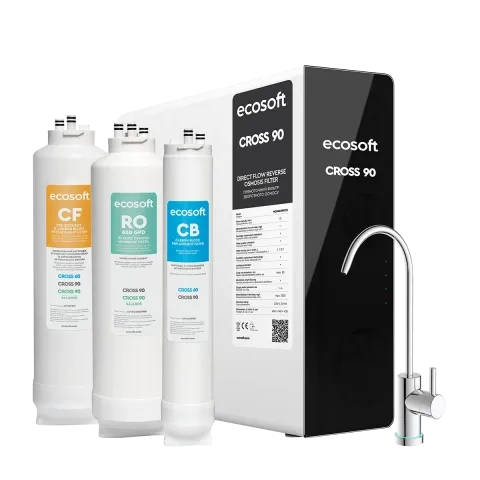 Ecosoft CROSS 90 direct flow reverse osmosis filter