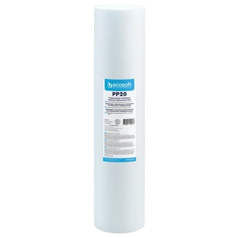 Ecosoft PP melt blown sediment filter, 4.5″×20″, 20 micron