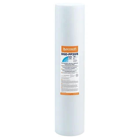 Ecosoft dual gradient PP sediment filter, 4.5″×20″, 20-5 micron
