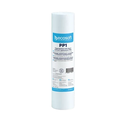 Ecosoft PP melt blown sediment filter, 2.5″×10″, 1 micron
