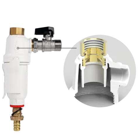 DIMA PRO PA filter with brass insert ¾" – 800 micron