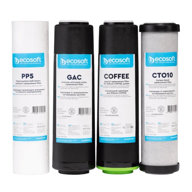 Set of replacement filters 1-2-3-4 for RObust COFFEE