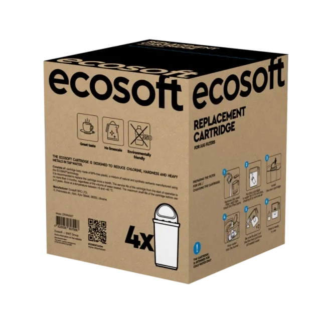 Set of Ecosoft cartridges for Water Filter Jug 4 pcs