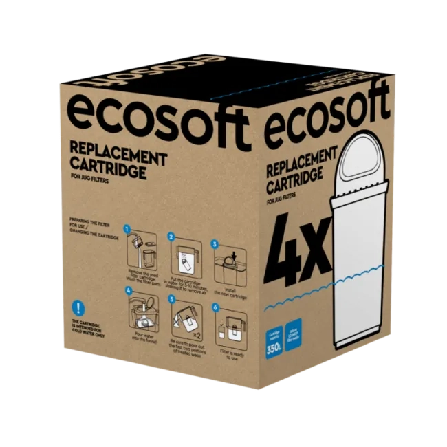 Set of Ecosoft cartridges for Water Filter Jug 4 pcs
