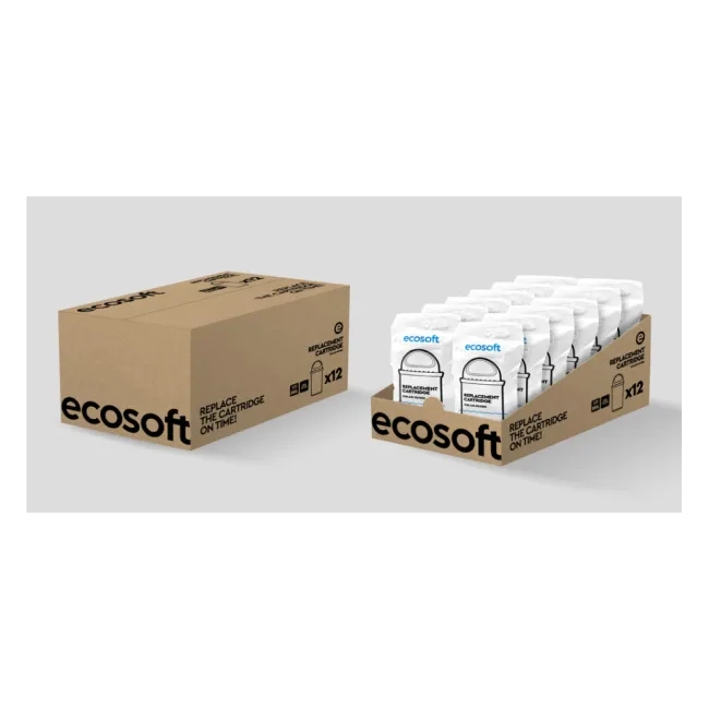 Set of Ecosoft cartridges for Water Filter Jug 12 pcs