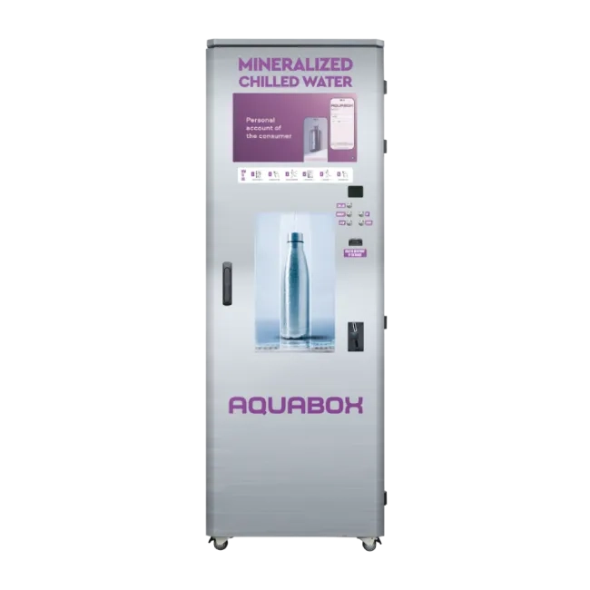 Reverse osmosis water vending machine AQUABOX 4.0