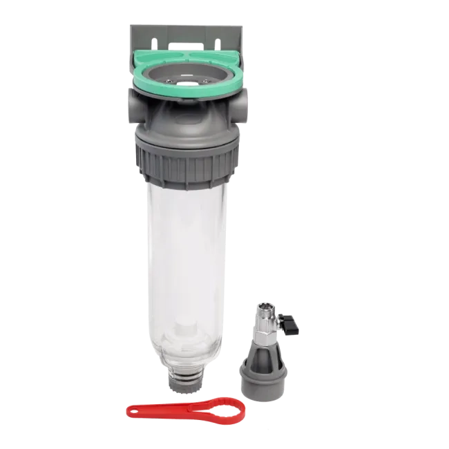 Kaufen 3P Gehäuse ECO 9" ¾ transparente PET-Schale mit Venturi-Ventil + Abfluss ½" 