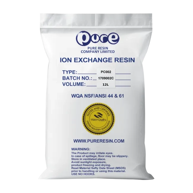 Pure PC002 Gel strong acid cation exchange resin 12 L