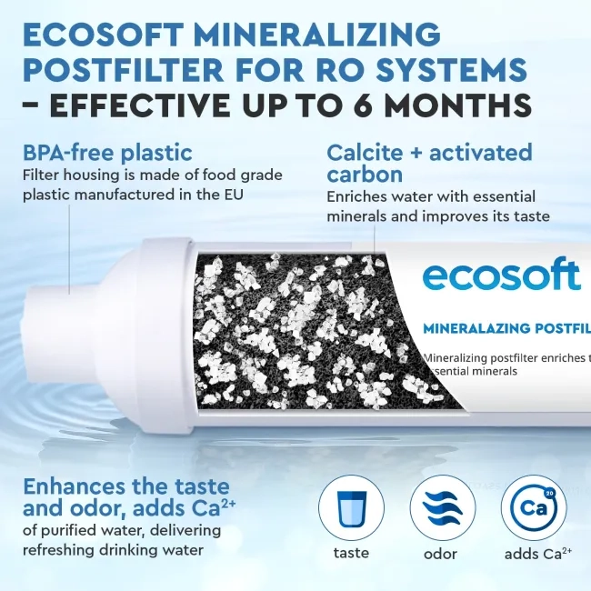 Ecosoft mineralizing postfilter for RO filter