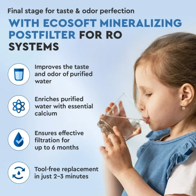Ecosoft mineralizing postfilter for RO filter