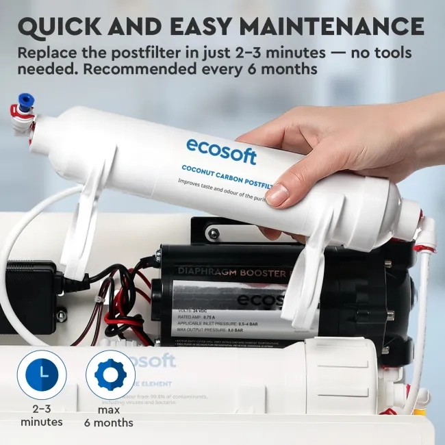 Ecosoft carbon postfilter for RO filter