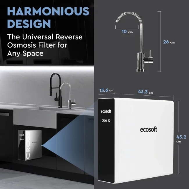 Ecosoft CROSS 90 Direct Flow RO System