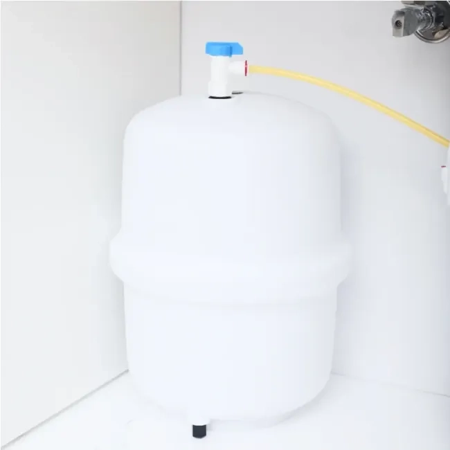 Ecosoft Standard PRO reverse osmosis filter with mineralization and pump on metal rack