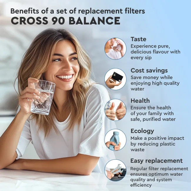Ecosoft MCB carbon block & mineralizing postfilter for CROSS 90 Balance