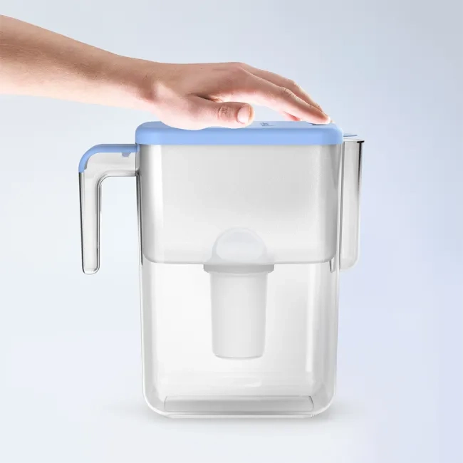 Slim Blue water filter jug