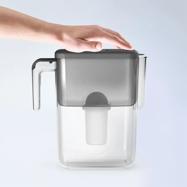 Slim Grey water filter jug