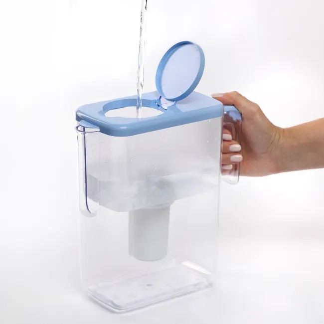 Slim Blue water filter jug