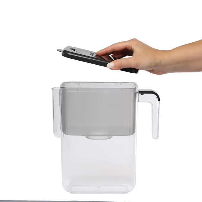 Slim Grey water filter jug