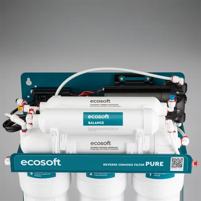 Ecosoft PURE Balance reverse osmosis filter with pump