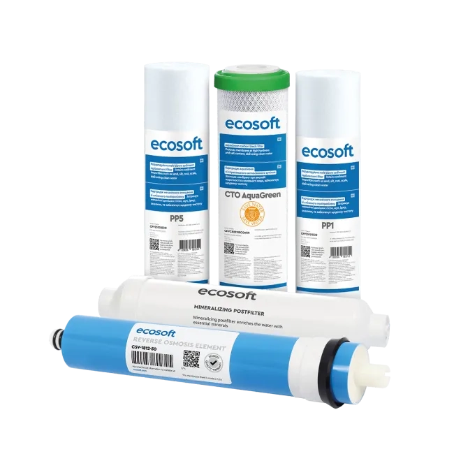 Ecosoft Standard reverese osmosis annual 6-stage replacement filter set