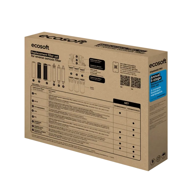 Buy Ecosoft Standard reverese osmosis annual 6-stage replacement filter set