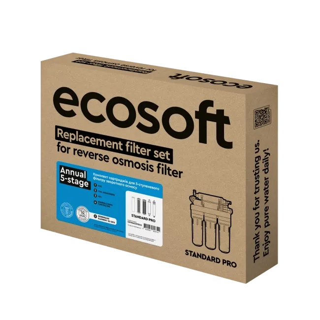 Price Ecosoft Standard reverese osmosis annual 6-stage replacement filter set