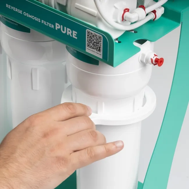 PURE AquaCalcium Mint reverse osmosis filter with pump