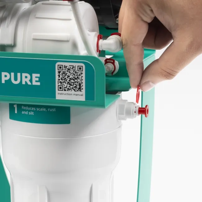 PURE AquaCalcium Mint reverse osmosis filter with pump