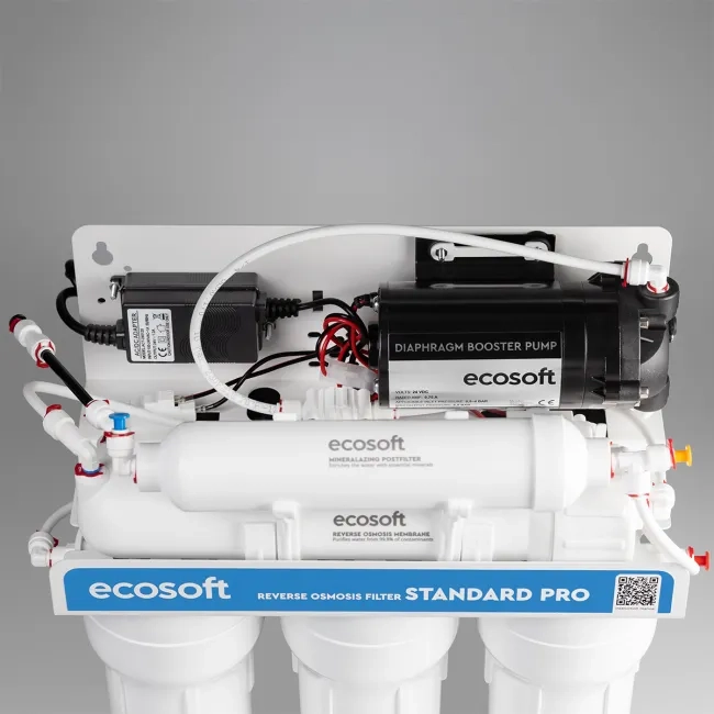 Ecosoft Standard PRO omgekeerde osmose filter met mineralisatie en pomp