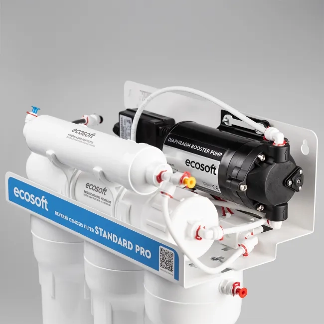 Ecosoft Standard PRO omgekeerde osmose filter met mineralisatie en pomp