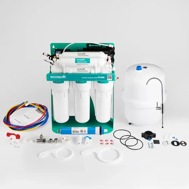 PURE AquaCalcium Mint reverse osmosis filter with pump
