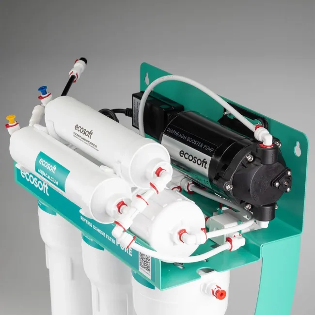 PURE AquaCalcium Mint reverse osmosis filter with pump
