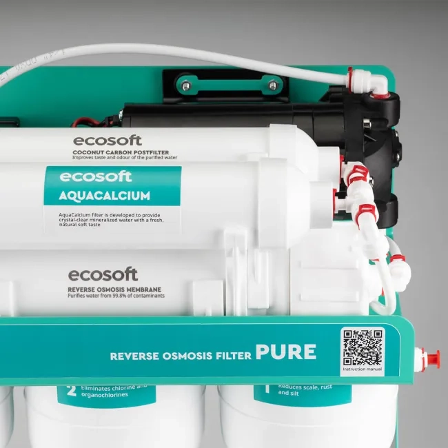 PURE AquaCalcium Mint reverse osmosis filter with pump