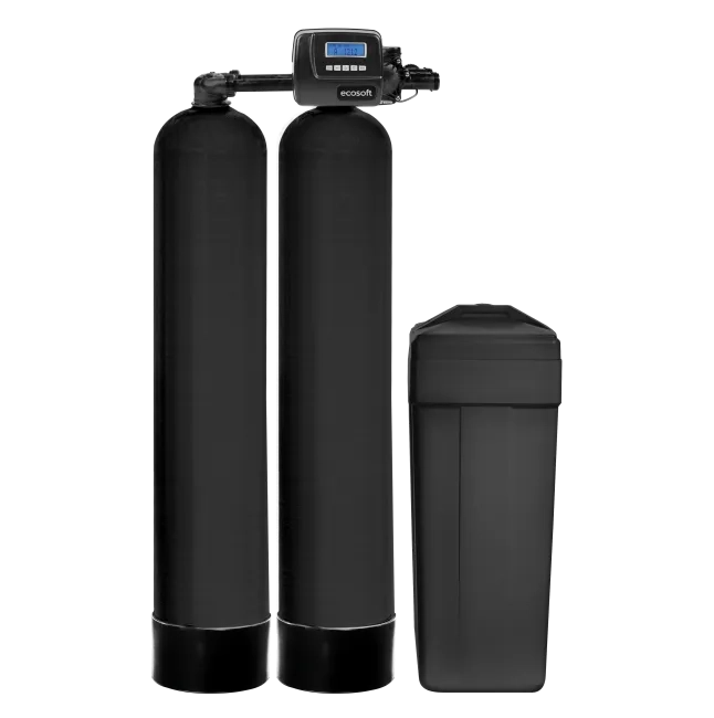 Ecosoft 12x52 twin softener assembly without media with 1" CE valve