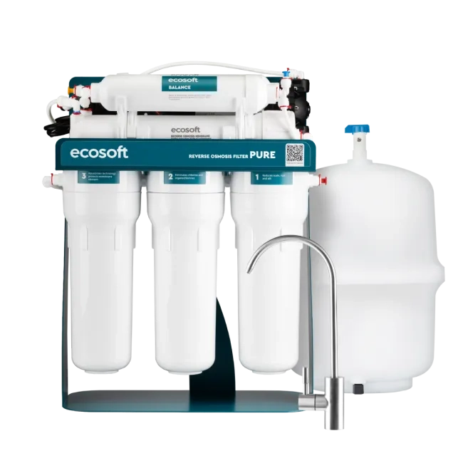 Ecosoft PURE Balance reverse osmosis filter with pump