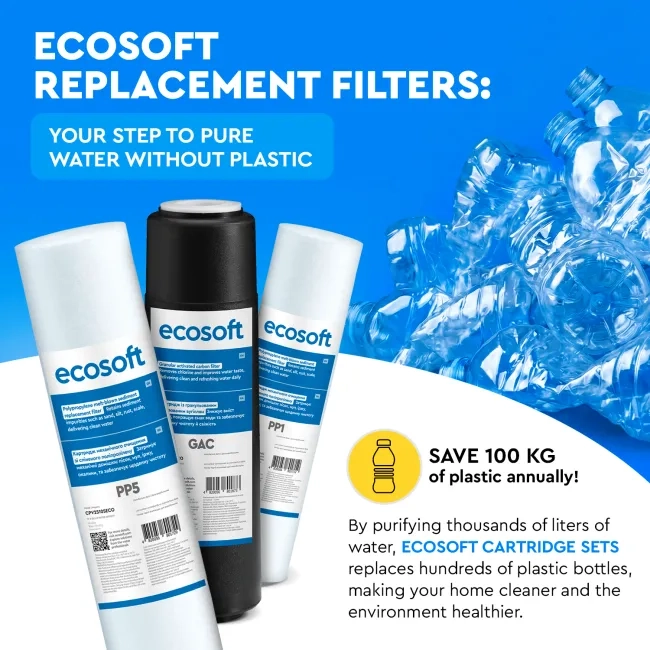 Ecosoft Standard reverese osmosis prefiltration replacement filter set