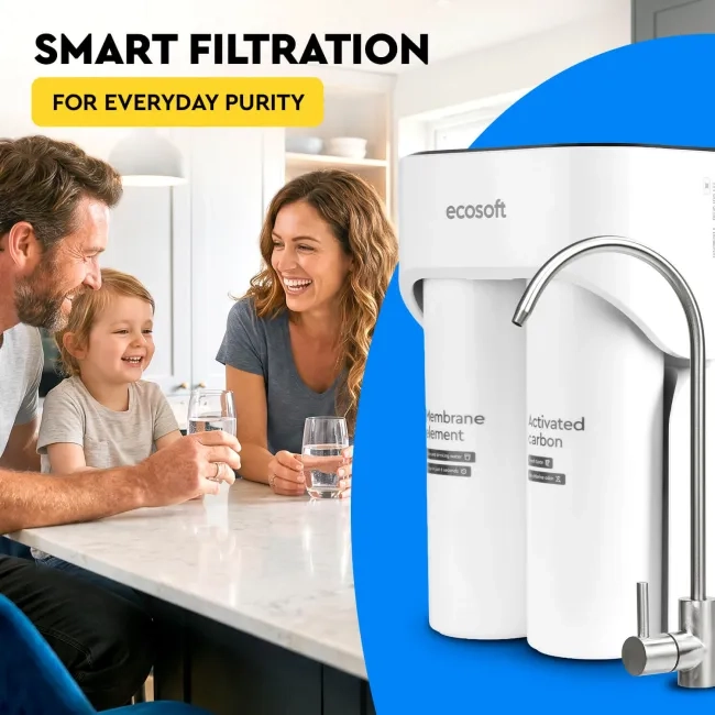 Ecosoft CROSS MAX direct flow reverse osmosis filter