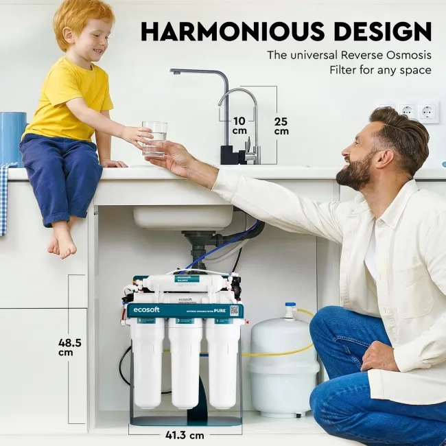 Ecosoft PURE Balance reverse osmosis filter with pump
