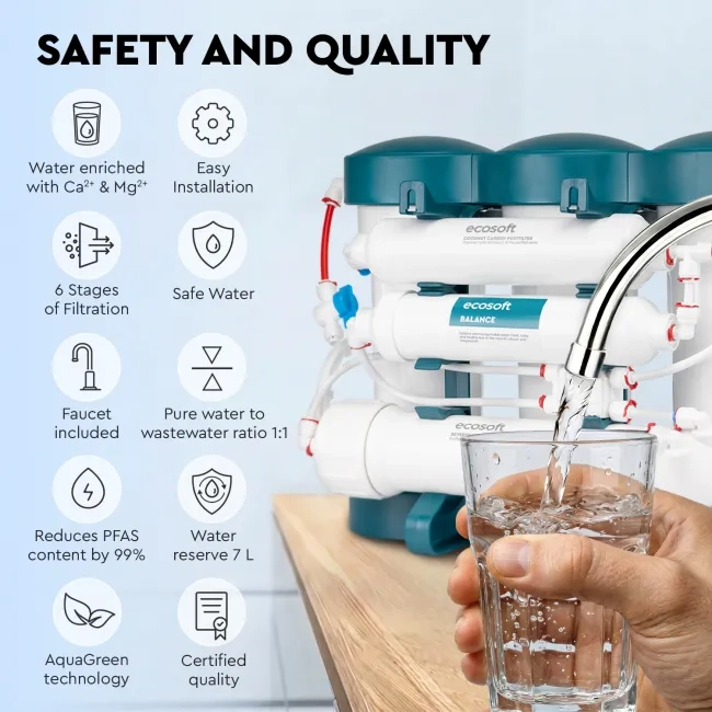 Ecosoft PURE Balance reverse osmosis filter