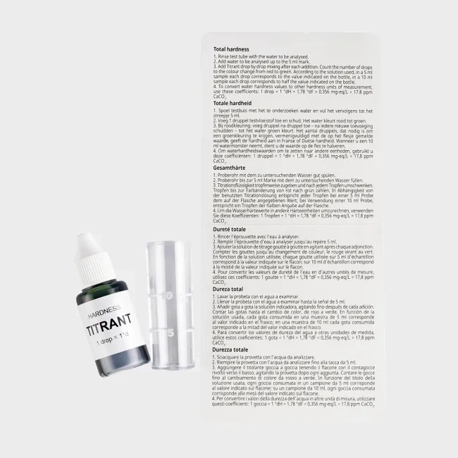 Prix Kit de test Ecosoft pour la dureté totale