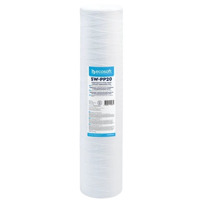 Ecosoft PP string wound sediment filter 4.5″×20″ 5 micron