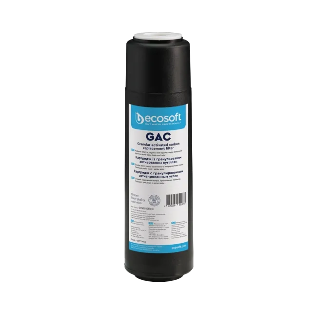 Ecosoft granular activated carbon filter, 2.5″×10″