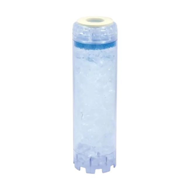 Transparent filter cartridge with polyphosphate 9" ¾