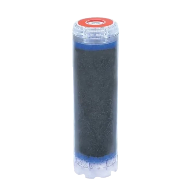 Transparent cartridge with granular activated carbon 9" ¾
