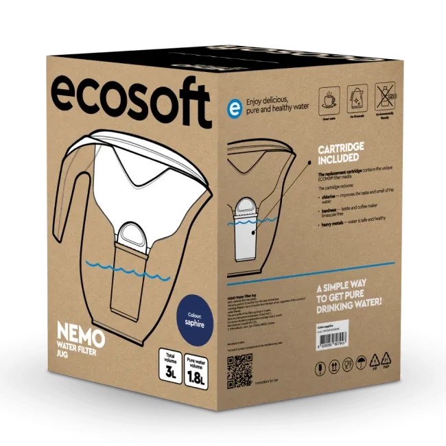 Price Cruche pour filtre à eau Ecosoft NEMO Sapphire