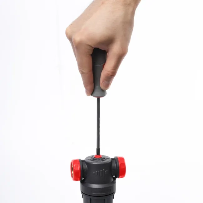 Self-Cleaning PA-R Filter with 304 Stainless Steel Mesh Cartridges, with ½” FM and ¾” M Connection