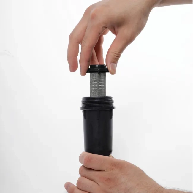 Self-Cleaning PA-R Filter with 304 Stainless Steel Mesh Cartridges, with ½” FM and ¾” M Connection