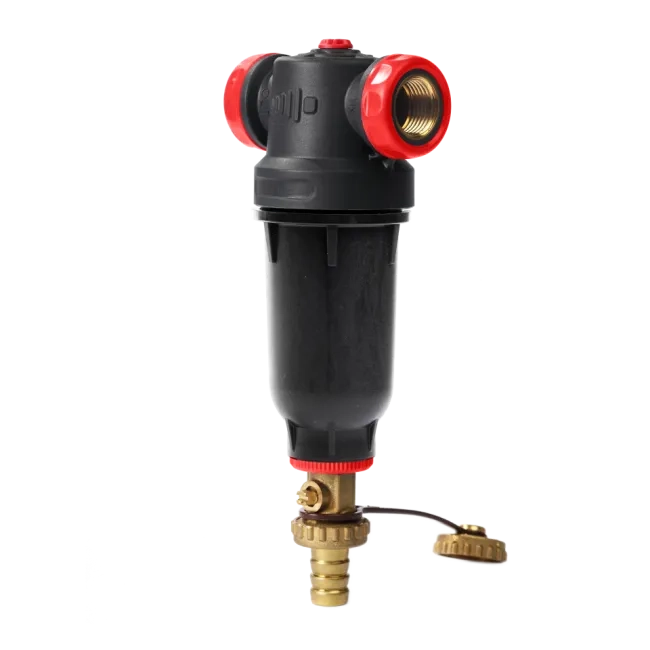 Self-Cleaning PA-R Filter with 304 Stainless Steel Mesh Cartridges, with ½” FM and ¾” M Connection