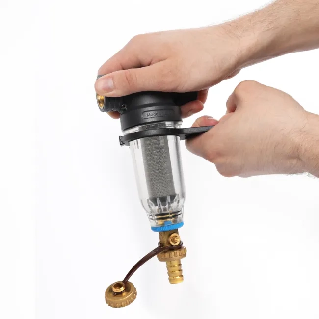Self-Cleaning SAN Filter with 304 Stainless Steel Mesh Cartridges, ½" F