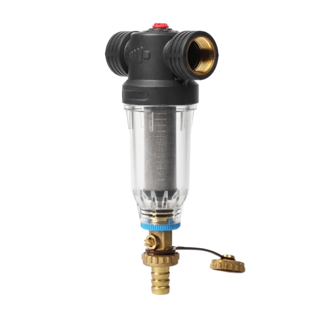 Self-Cleaning SAN Filter with 304 Stainless Steel Mesh Cartridges, ½" F